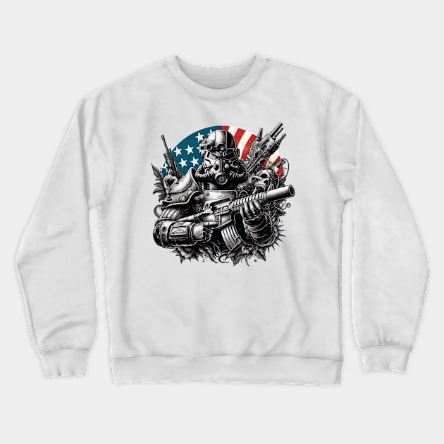 Fallout brotherhood of steel armor Crewneck Sweatshirt by Cute&Brave